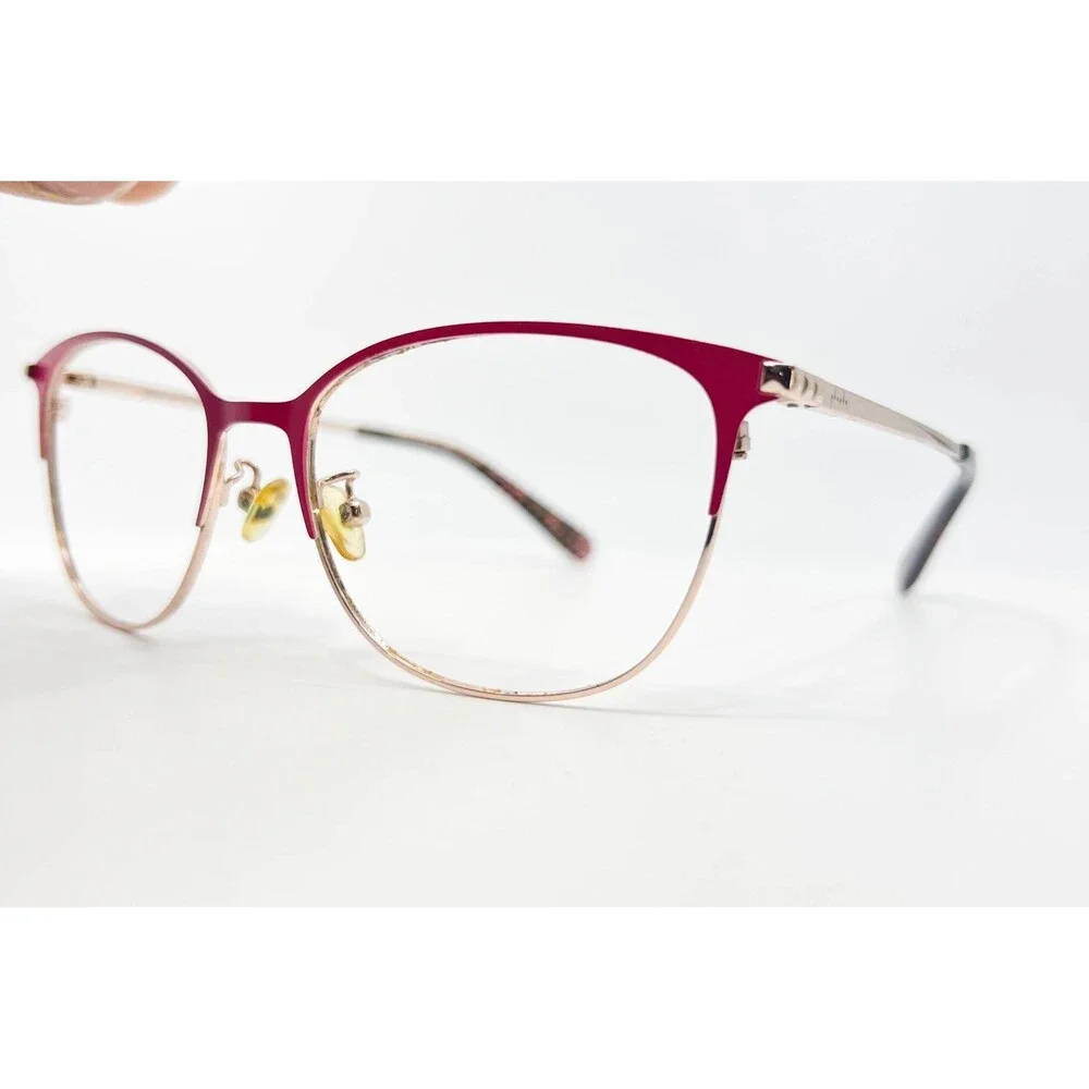 Phoebe Eyeglasses Womens Pink Metal Cat Eye P349 PNK 54-16-140 54mm